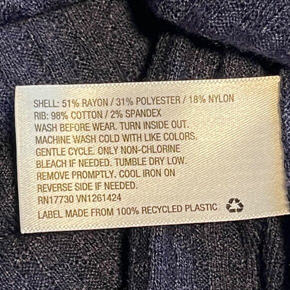 Art Class Blue Long-Sleeve Ribbed Knit Crew Neck Girls Top - Picture 8 of 9